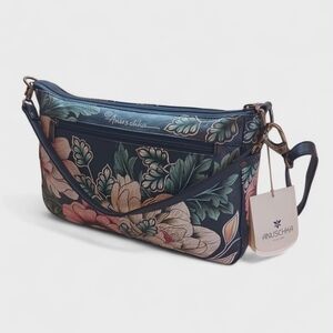 Anuschka Shoulder Bag in the 'Evening Floral' Pattern
